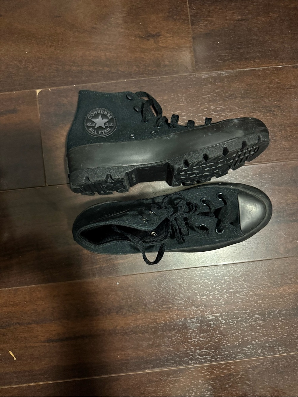 Converse Black High-Top Platform Sneakers